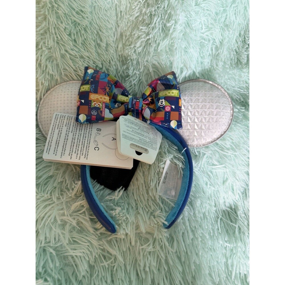 Disney Parks 2025 Epcot Spaceship Earth Headband Removable Bow Lights Up New